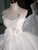 White Tulle Strapless Bow Wedding Dress