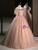 Pink Tulle Off the Shoulder 3D Flower Quinceanera Dress