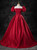 Simple Burgundy Satin Prom Dress