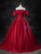 Simple Burgundy Satin Prom Dress