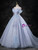 Gray Blue Tulle Sequins Off the Shoulder Quinceanera Dress