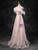 Pink Tulle Sequins Strapless Feather Prom Dress