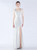 In Stock:Ship in 48 Hours White Mermaid Straps Party Dress