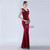 In Stock:Ship in 48 Hours Burgundy Mermaid Straps Party Dress