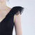 In Stock:Ship in 48 Hours Black Split Pleats Party Dress