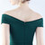 In Stock:Ship in 48 Hours Green Mermaid Off the Shoulder Pleats Party Dress