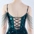 In Stock:Ship in 48 Hours Green Sequins Beading Straps Split Party Dress