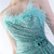 In Stock:Ship in 48 Hours Mint Green Sequins Pleats Feather Party Dress