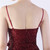 In Stock:Ship in 48 Hours Burgundy Sequins Pleats Feather Party Dress