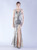 In Stock:Ship in 48 Hours Silver Mermaid Sequins Split Party Dress