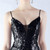 In Stock:Ship in 48 Hours Black Mermaid Sequins Split Party Dress