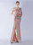 In Stock:Ship in 48 Hours Pink One Shoulder Feather Party Dress