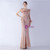 In Stock:Ship in 48 Hours Pink One Shoulder Feather Party Dress