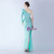 In Stock:Ship in 48 Hours Mint Green One Shoulder Split Feather Party Dress