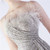 In Stock:Ship in 48 Hours Apricot Mermaid Sequins Feather Pleats Party Dress