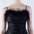 In Stock:Ship in 48 Hours Black Mermaid Sequins Feather Pleats Party Dress