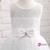 Advanced White Flower Girls Dresses 2017 Lace Communion Dress Girl with Bow