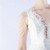 In Stock:Ship in 48 Hours White Sequins Beading Feather Party Dress