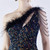 In Stock:Ship in 48 Hours Colorful Black Mermaid Sequins One Shoulder Beading Party Dress