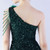 In Stock:Ship in 48 Hours Green Mermaid Sequins One Shoulder Beading Party Dress