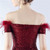 In Stock:Ship in 48 Hours Burgundy Mermaid Sequins Short Sleeve Party Dress