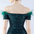 In Stock:Ship in 48 Hours Green Mermaid Sequins Short Sleeve Party Dress