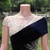 Navy Blue Mermaid Velvet Beading Prom Dress