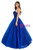 Roayl Blue Tulle Sequins Sweetheart Quinceanera Dress