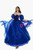 Roayl Blue Tulle Sequins Sweetheart Quinceanera Dress