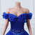 Royal Blue Tulle Off the Shoulder Beading Quinceanera Dress