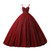 Burgundy Ball Gown Tulle Sequins Spaghetti Straps Beading Prom Dress