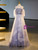 Purple Tulle Off the Shoulder Pearls Quinceanera Dress