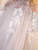 Pink Tulle Spaghetti Straps Long Sleeve Beading Quinceanera Dress