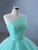 Light Green Tulle One Shoulder Pleats Prom Dress