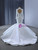 White Mermaid Long Sleeve Sequins Pearls Wedding Dress