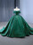 Vintage Green Tulle Sequins Off the Shoulder Pearls Prom Dress