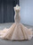 Champagne Mermaid Straps Beading Prom Dress