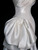 White Sheath Sequins Satin Strapless Wedding Dress