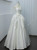 Sleeveless White Satin Strapless Wedding Dress