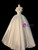 Vintage White Satin Strapless Appliques Wedding Dress