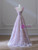 Pink Tulle Flower Princess Prom Dress