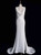 White Mermaid Satin Backless Wedding Dress