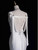 White Mermaid Satin Backless Wedding Dress