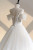 White Tulle Spaghetti Straps Pleats Wedding Dress