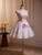 Tulle Sequins Flower Beading Homecoming Dress