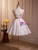 Tulle Sequins Flower Beading Homecoming Dress