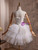 White Tulle Spaghetti Straps Beading Short Wedding Dress