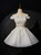 White Tulle Off the Shoulder Appliques Homecoming Dress