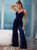 Velvet Straight Suspender Jumpsuit