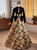 Black Velvet Long Sleeve Prom Dress